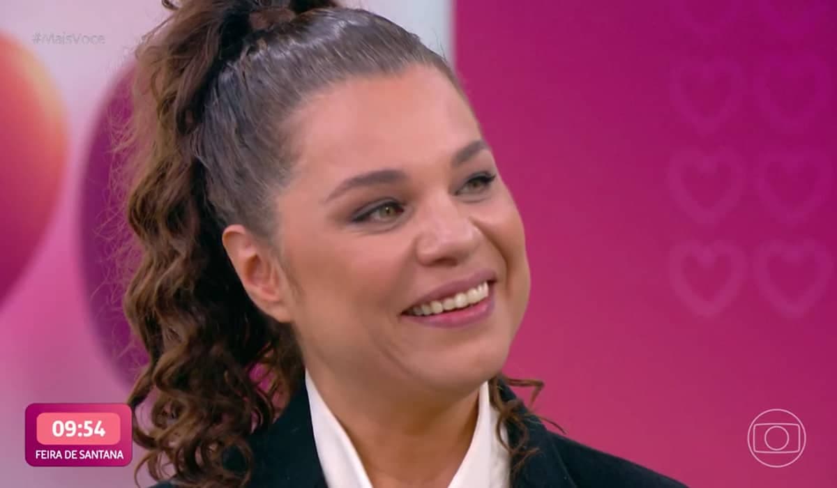 Isabel Teixeira se emociona com mensagem de Murilo Benício no Mais Você