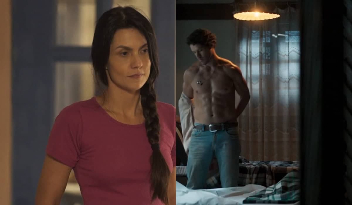 Zefa fica em choque ao ver Tadeu tirando a roupa em Pantanal