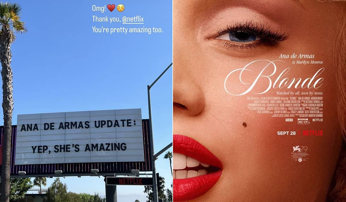 Netflix manda recado especial para Ana de Armas após trailer de ‘Blonde’
