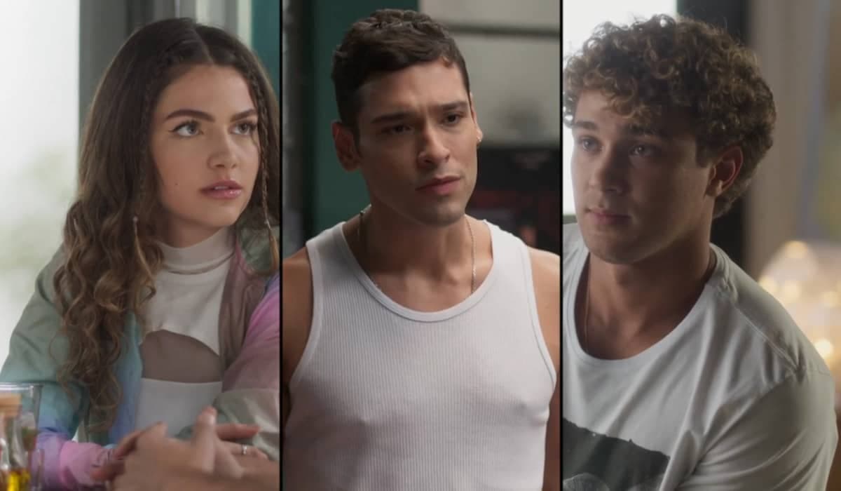 Renan surta após flagrar Lou e Rico juntos em Cara e Coragem