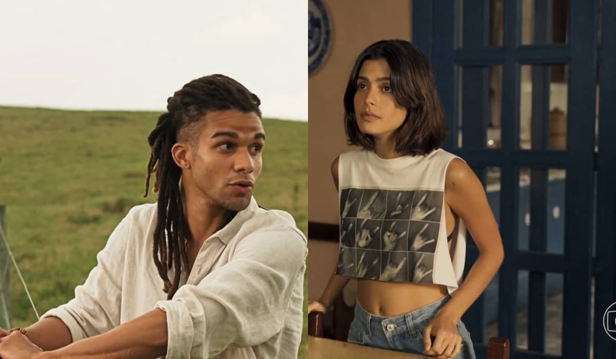 Marcelo e Guta ignoram incesto e se beijam em Pantanal