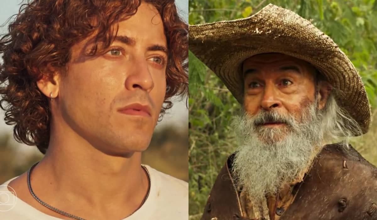 Jove fica aliviado ao receber o perdão do Velho do Rio em Pantanal