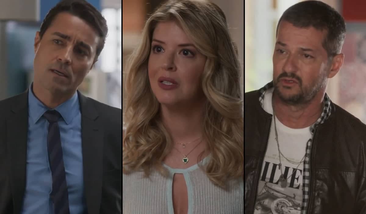 Danilo surta de ciúme ao ver Moa e Rebeca juntos em Cara e Coragem