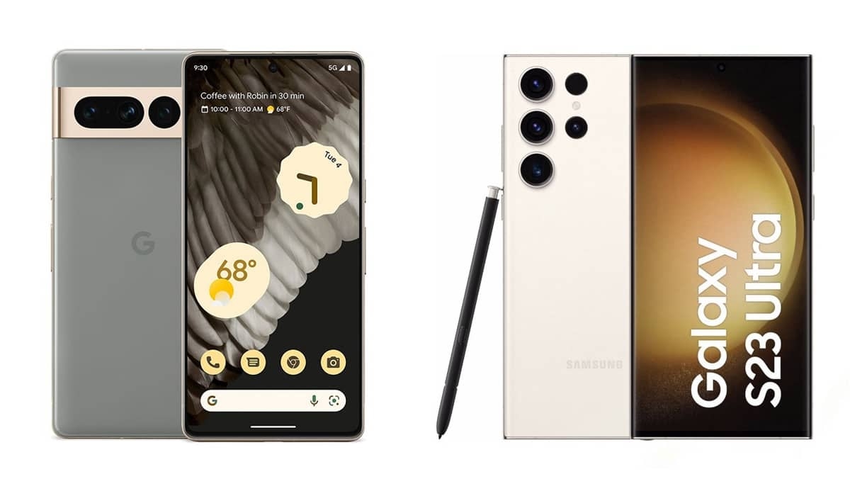 Google Pixel 7 Pro e Samsung Galaxy S23 Ultra, uma grande disputa