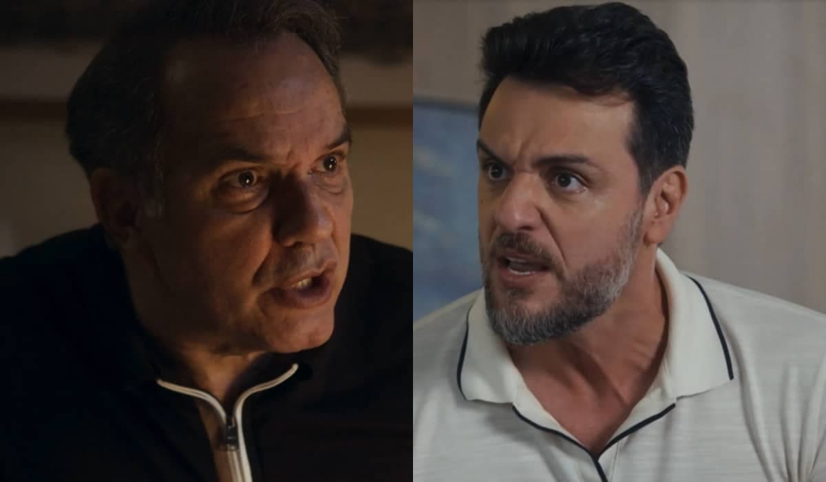 Guerra e Moretti trocam socos na frente da delegacia em Travessia