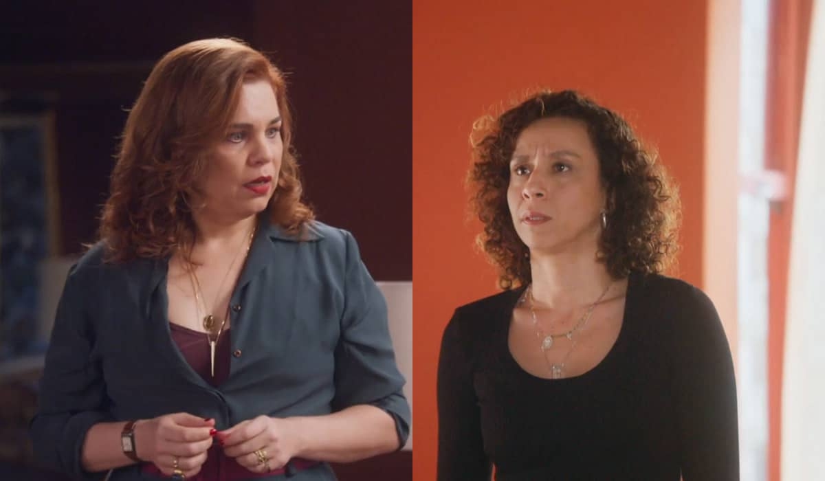 Adriana fica em choque ao perceber que está sendo vigiada por Helena em Elas por Elas