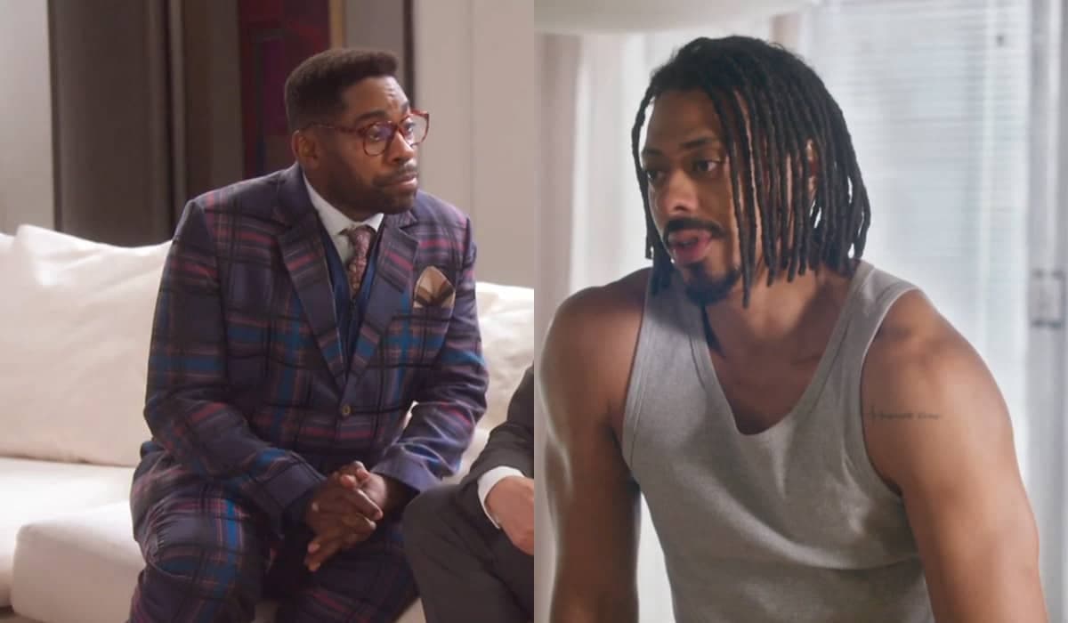 Edu implora ajuda de Mário para se livrar de amante em Elas por Elas