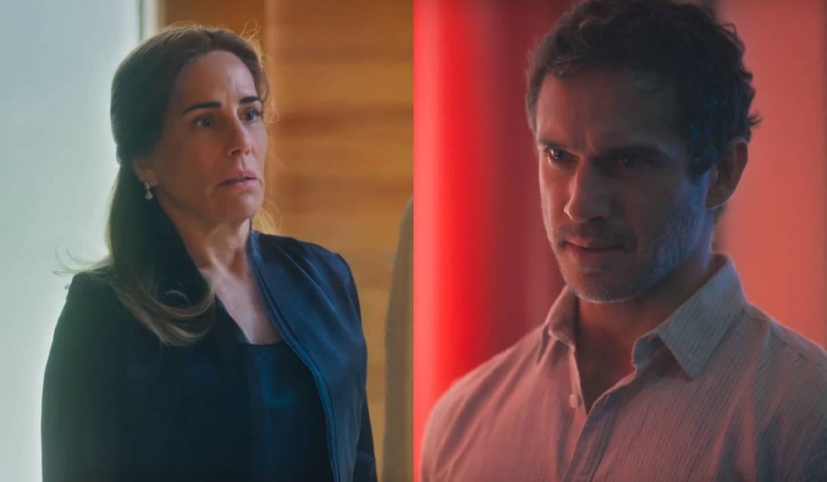 Caso entre Irene e Vinícius pode ser exposto pela mãe de Luigi em Terra e Paixão