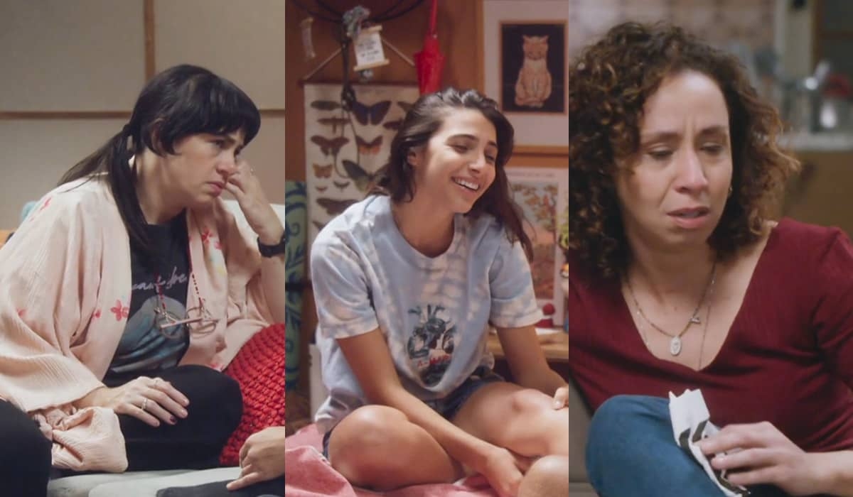 Carol tenta convencer Adriana a revelar quem é o pai de Ísis em Elas por Elas