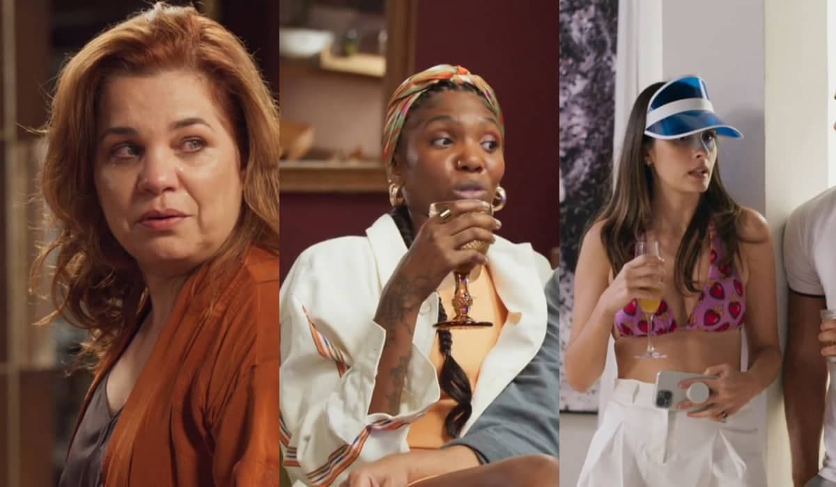 Helena repreende Cris pela ideia de usar Taís como modelo da Helàne em Elas por Elas