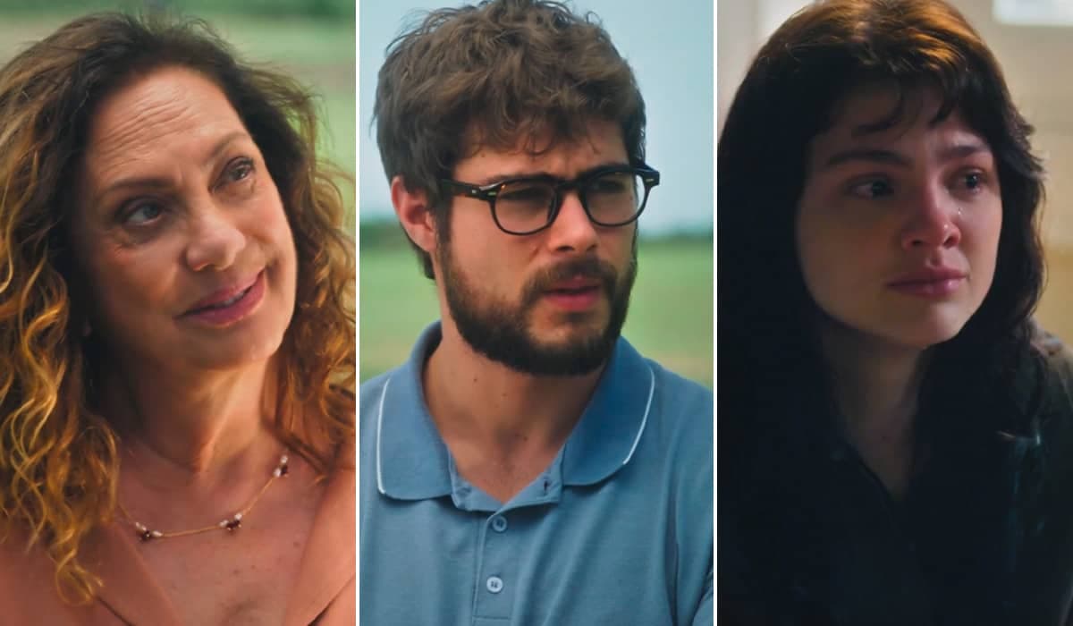 Agatha implora que Hélio esconda a verdade de Petra em Terra e Paixão