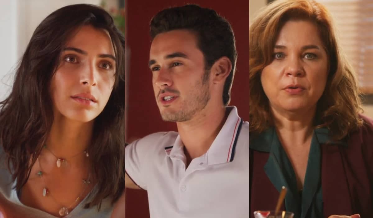 Ísis não se conforma ao ver Giovanni defendendo Helena em Elas por Elas