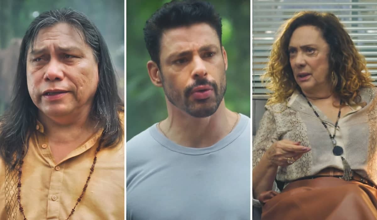 Jurecê garante a Caio que Agatha representa o perigo em Terra e Paixão