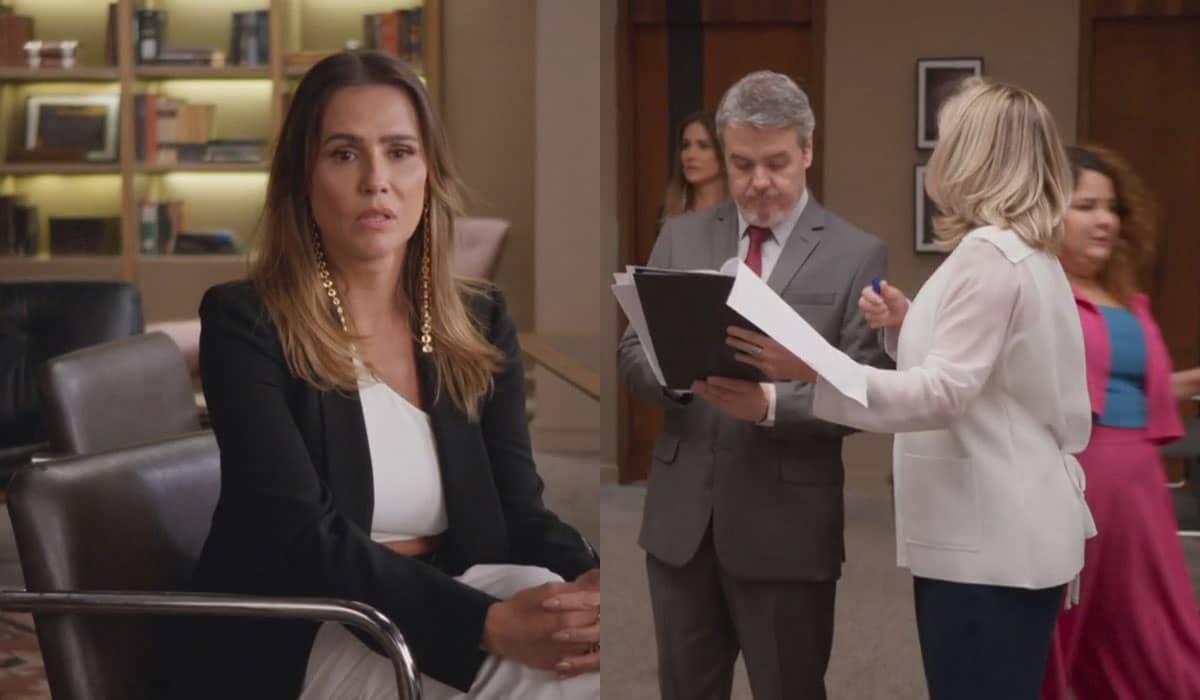 Roberto promete a Vilma que vai afastar Lara do escritório em Elas por Elas