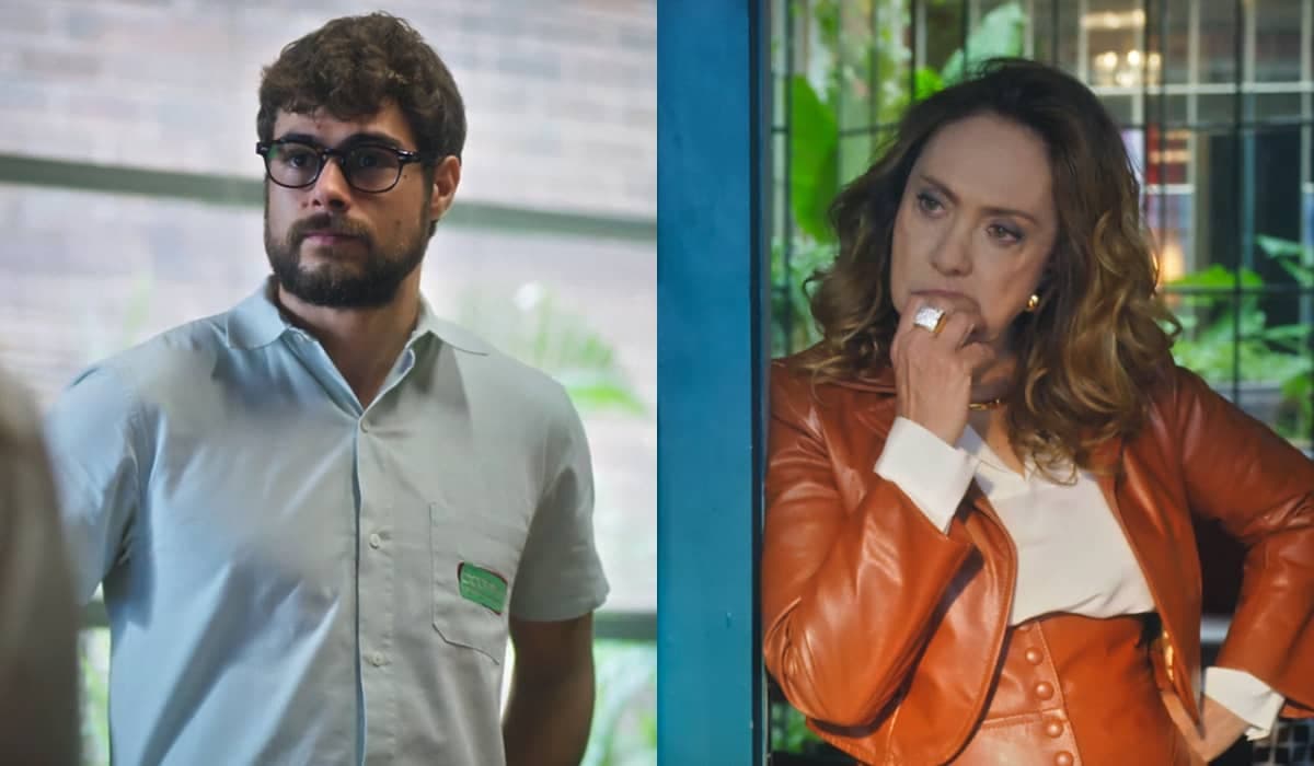 Hélio fica de joelhos e implora para Agatha desistir do plano em Terra e Paixão