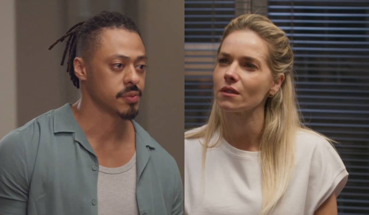 Érica fica transtornada ao flagrar Edu com outra e é atropelada em Elas por Elas