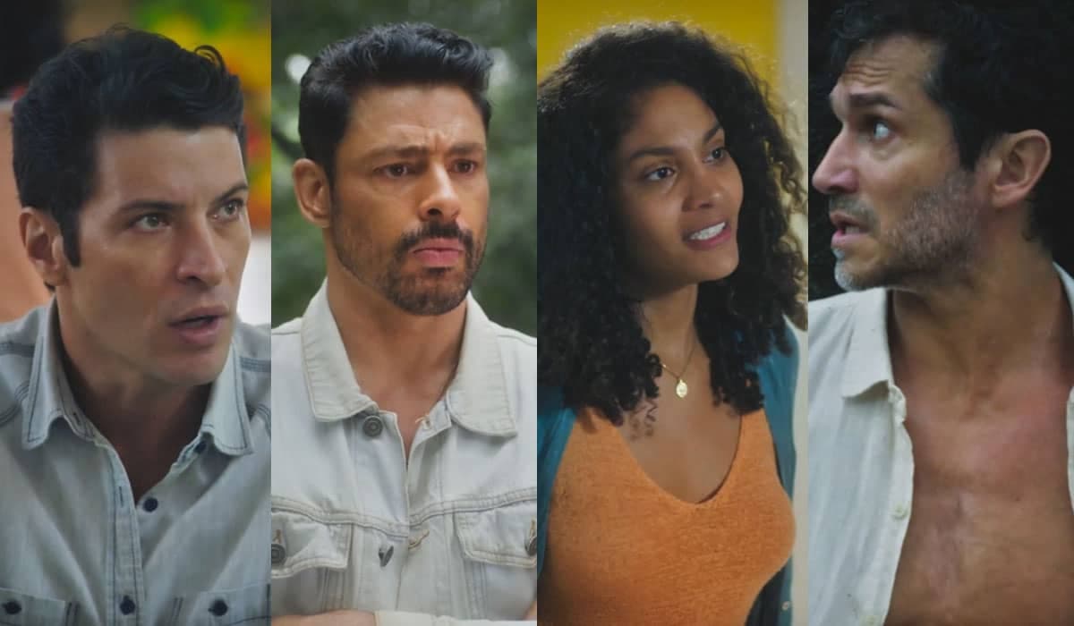 Marino fecha parceria com Caio e Aline para esconder Vinícius em Terra e Paixão