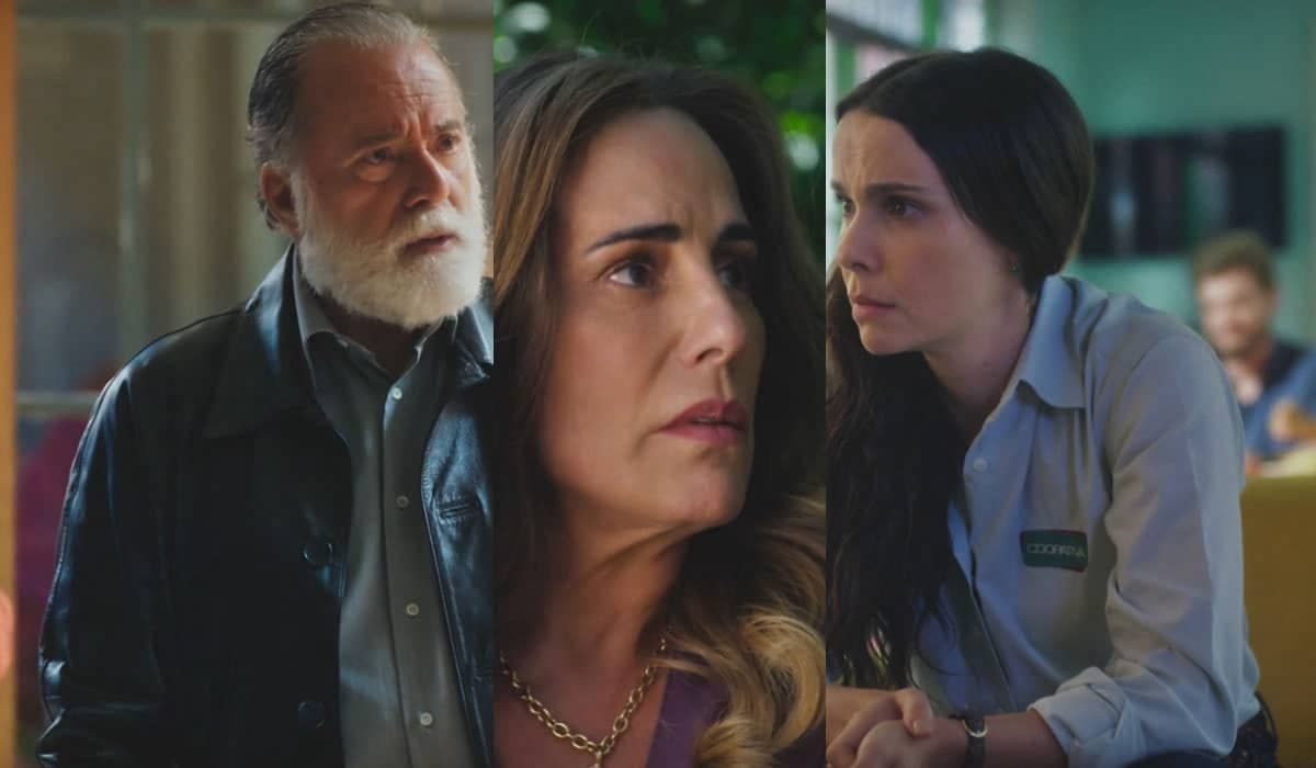 Irene tenta convencer Antônio a desistir de matar Lucinda em Terra e Paixão