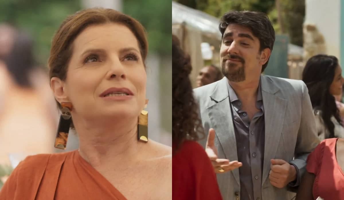 Noé beija Deodora antes de afundar a vilã na lama em Mar do Sertão