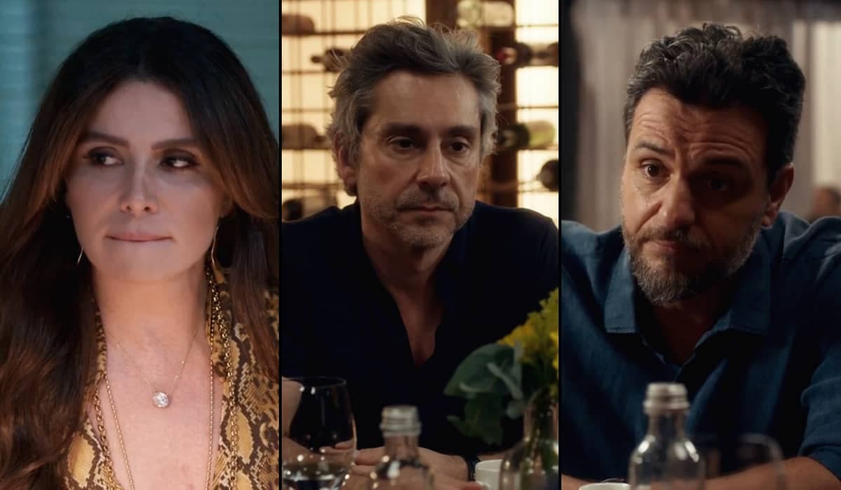 Helô descobre sobre a chantagem que Stenio e Moretti sofrem em Travessia