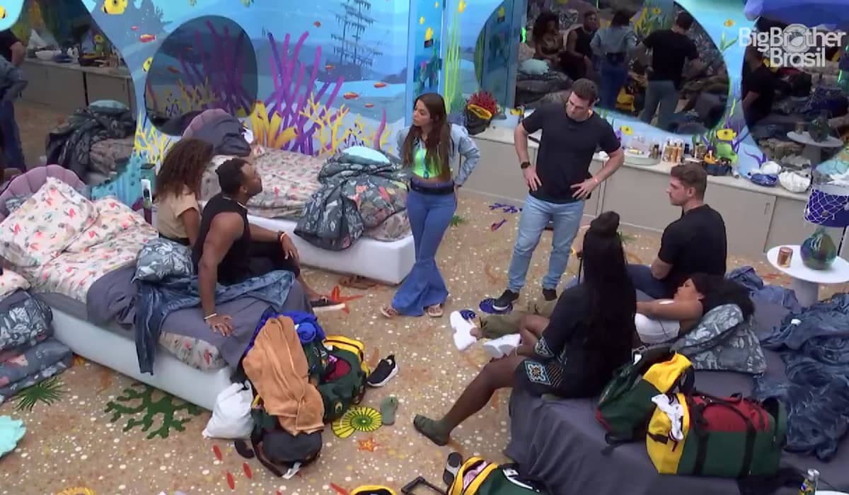 Grupo 'Fundo do Mar' combina estratégia após fala de Tadeu no BBB 23