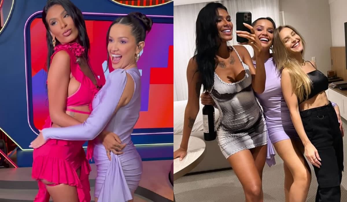 Juliette e Carla Diaz se reúnem para comemorar estreia de Pocah no Multishow