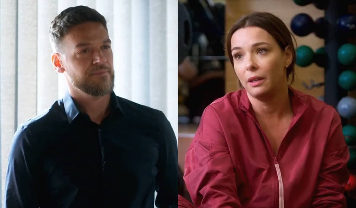 Theo mostra as garras e fica agressivo com Clara em Vai na Fé