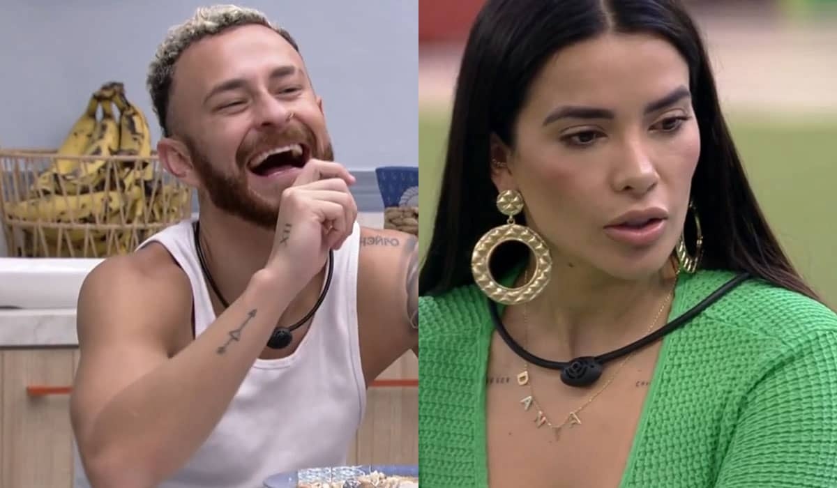 Intercâmbio BBB 23: Fred tenta ofuscar Dania e critica espanhol de Domitila