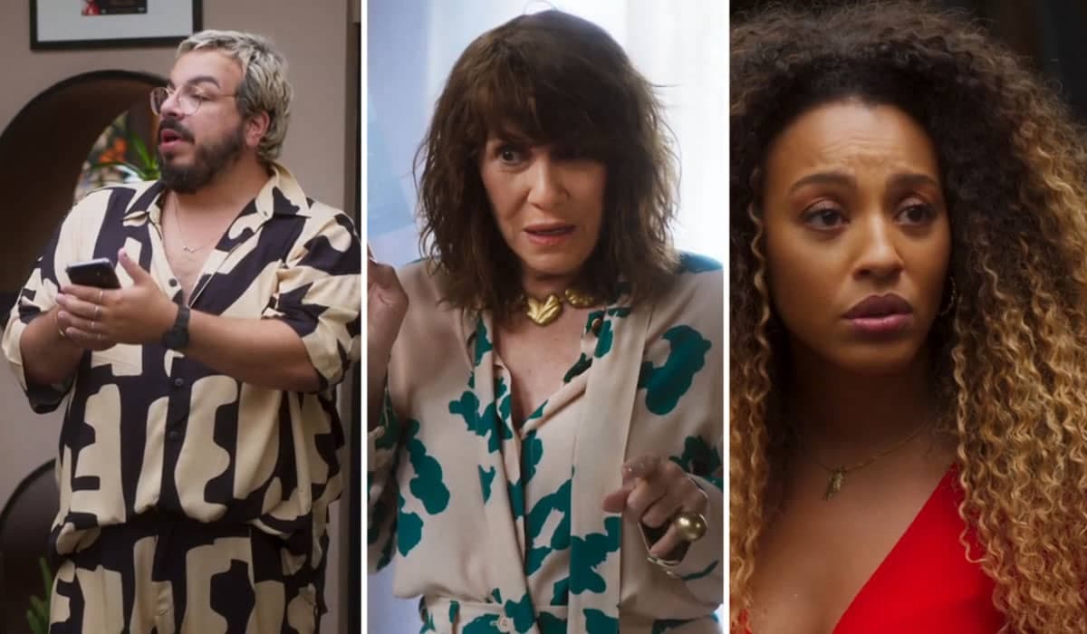 Vitinho fica perplexo com Wilma ao ver os termos do contrato de Sol em Vai na Fé