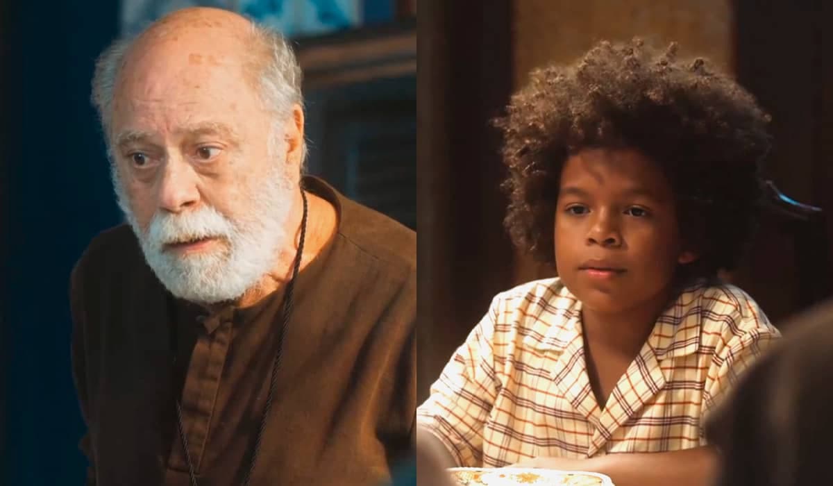 Frei Leão ajuda Marcelino a fazer promessa para encontrar sua mãe em Amor Perfeito