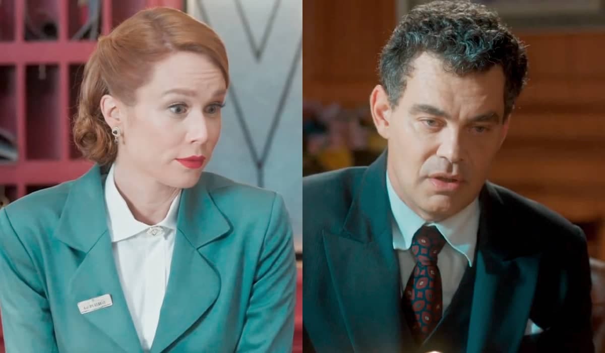 Gilda recusa demissão de Érico e o coloca na coleira em Amor Perfeito