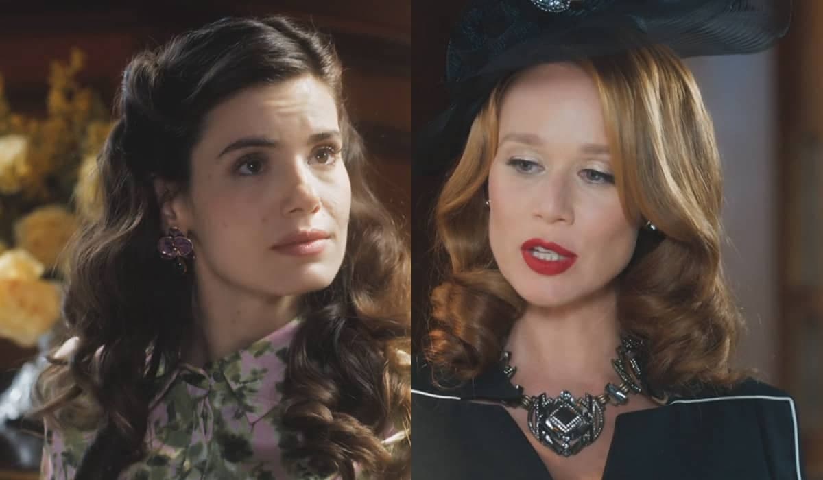 Marê surta, arranca colar do pescoço de Gilda e vai embora em Amor Perfeito