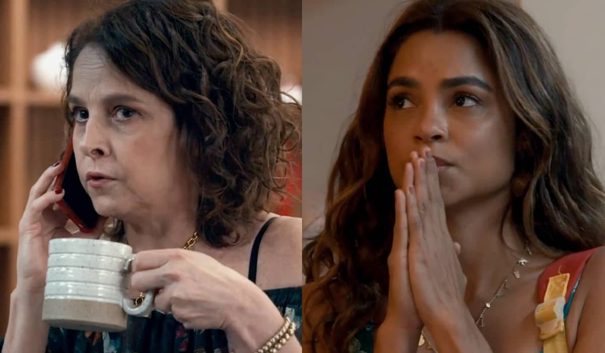 Núbia tenta esconder, mas se preocupa com a situação de Brisa em Travessia