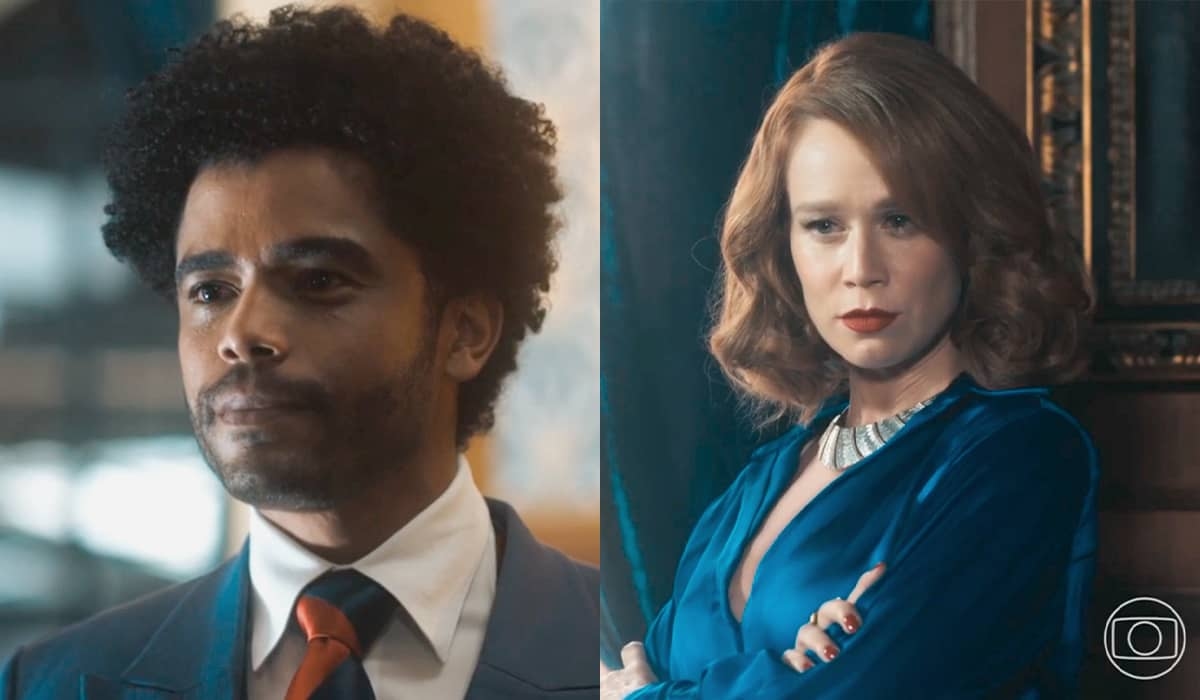 Orlando fica desconfortável ao dançar com Gilda em Amor Perfeito