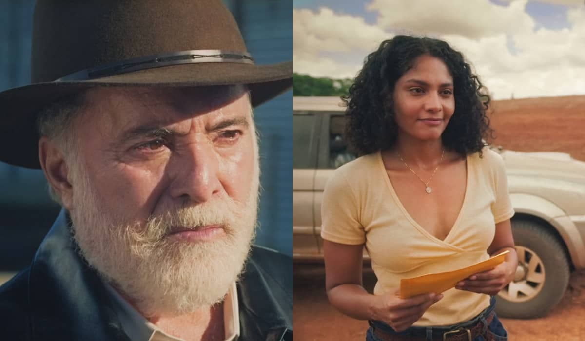 Antônio se desespera com água cheia de barro e valentia de Aline em Terra e Paixão