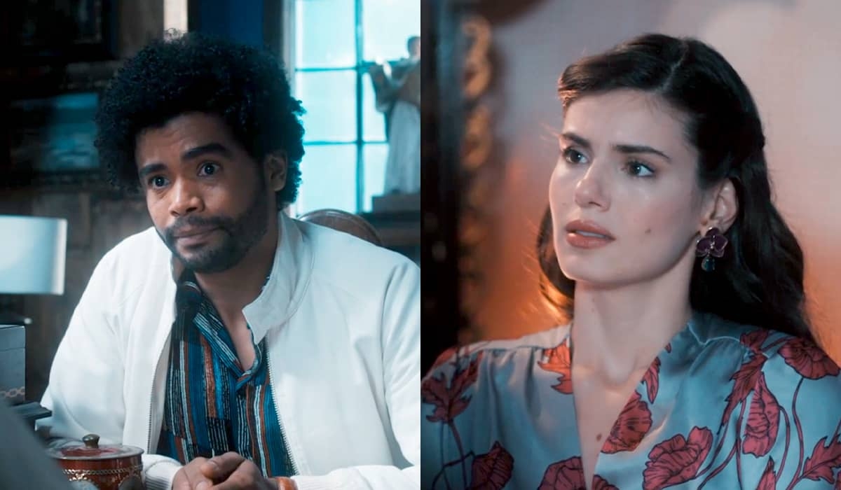 Orlando fica de queixo caído ao ser apresentado como noivo de Marê em Amor Perfeito