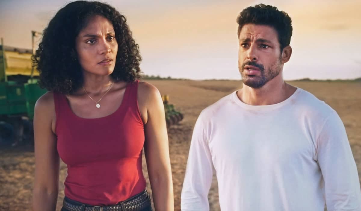 Caio encontra corpo nas terras de Aline, que vira a principal suspeita em Terra e Paixão