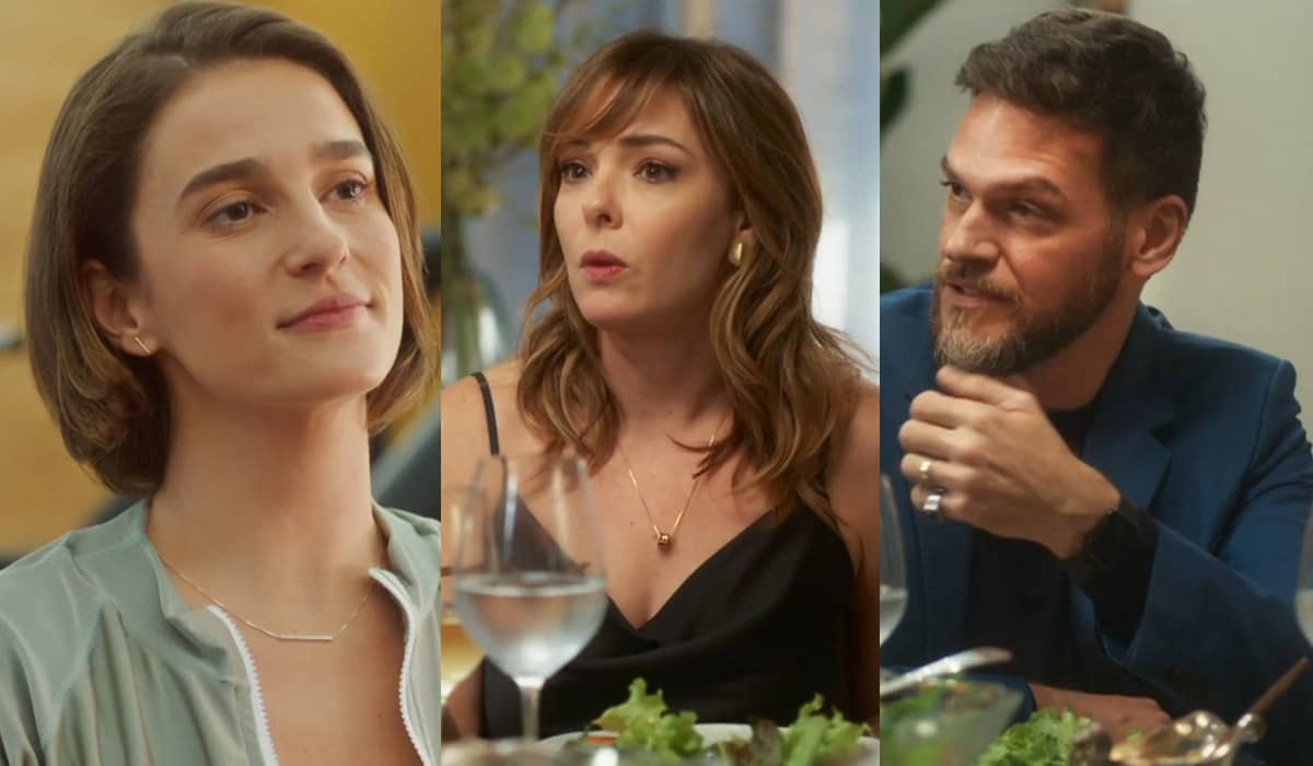 Clara confessa a Theo que está gostando de Helena em Vai na Fé