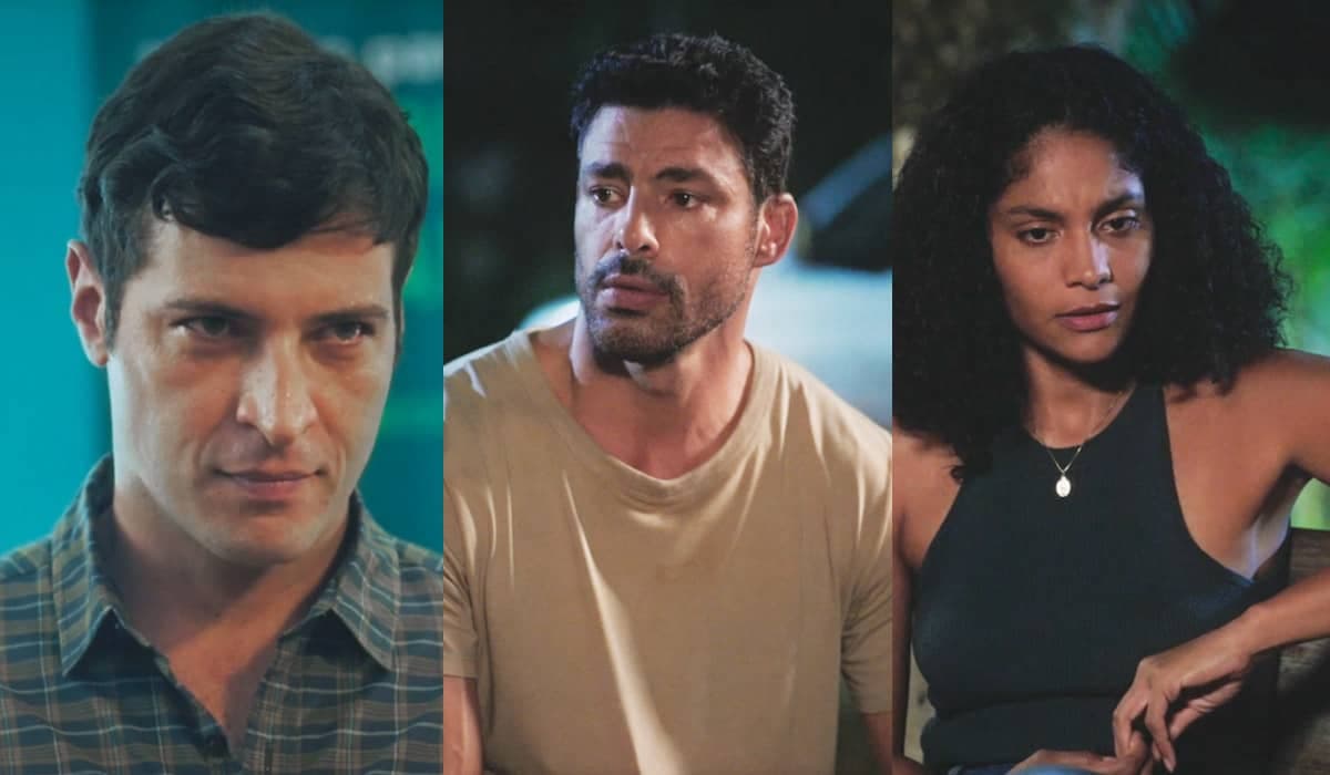 Caio ameaça Marino para defender Aline e é enxotado da delegacia em Terra e Paixão