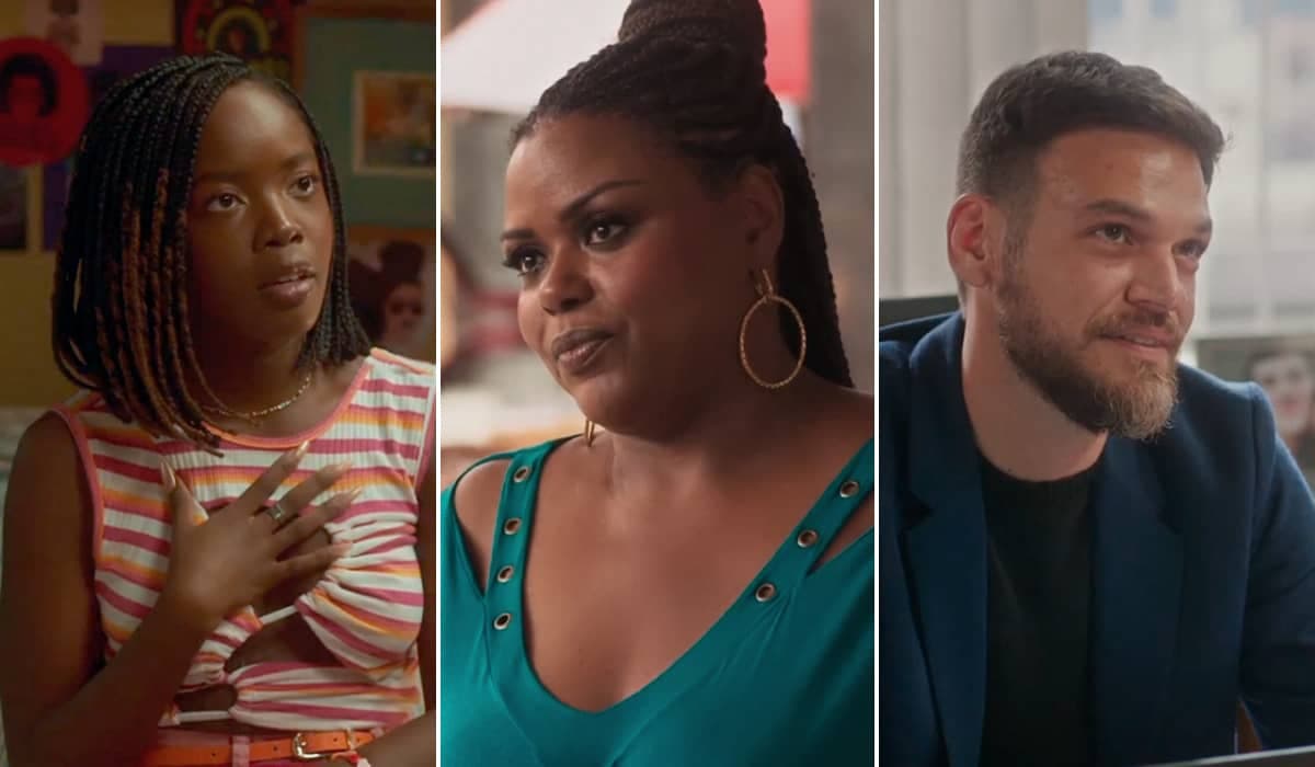 Kate implora para Bruna ficar calada sobre seu envolvimento com Theo em Vai na Fé