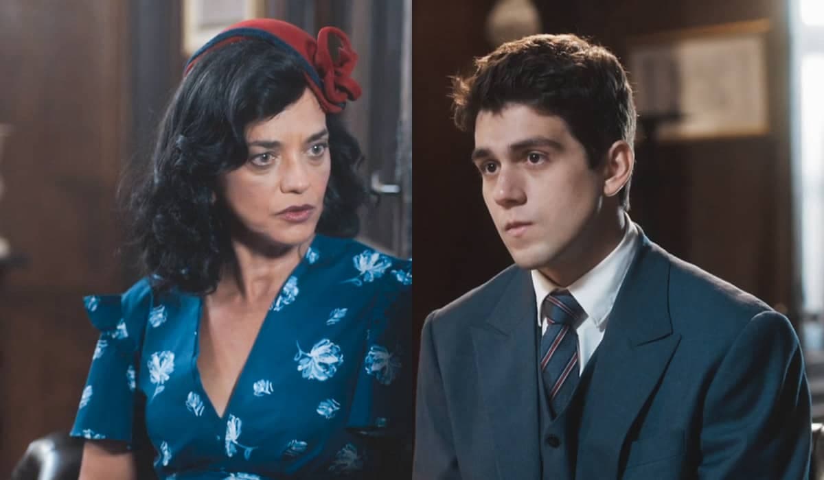 Júlio aterroriza Verônica ao dizer que não suportaria ver a mãe tendo um caso em Amor Perfeito