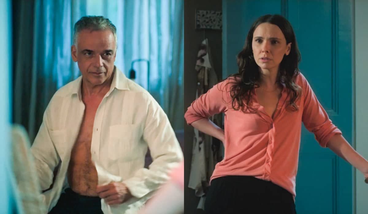 Lucinda se tranca no quarto para fugir da agressão de Andrade em Terra e Paixão