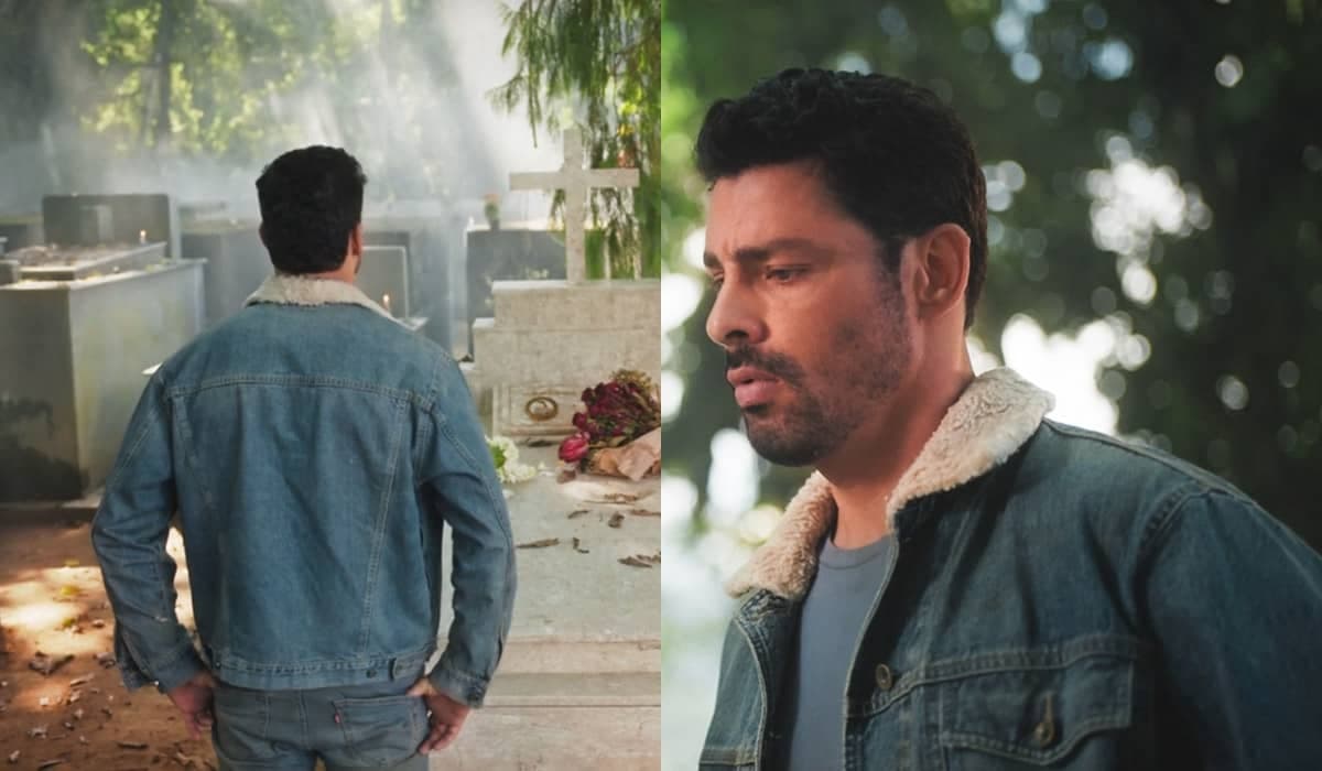 Caio trava ao exumar corpo de Agatha encontrar o caixão vazio em Terra e Paixão