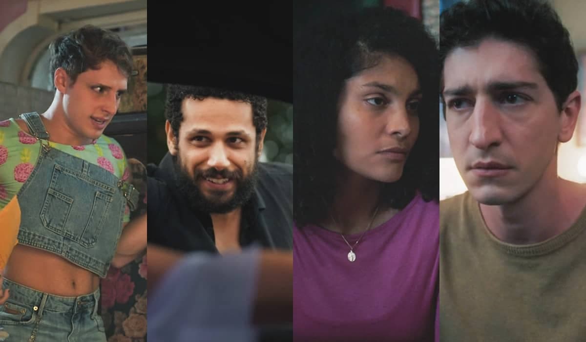 Kelvin e Ramiro espalham fofoca sobre Aline e Daniel em Terra e Paixão