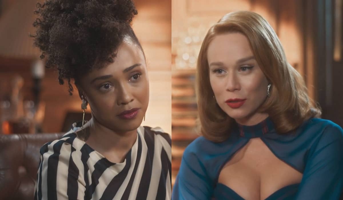 Gilda rouba as cartas de Virgílio do quarto de Lucília, mas deixa uma cair em Amor Perfeito