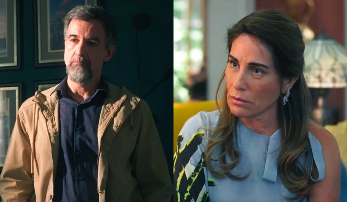 Ademir despreza Irene e afirma que sabe sobre o passado da cunhada em Terra e Paixão