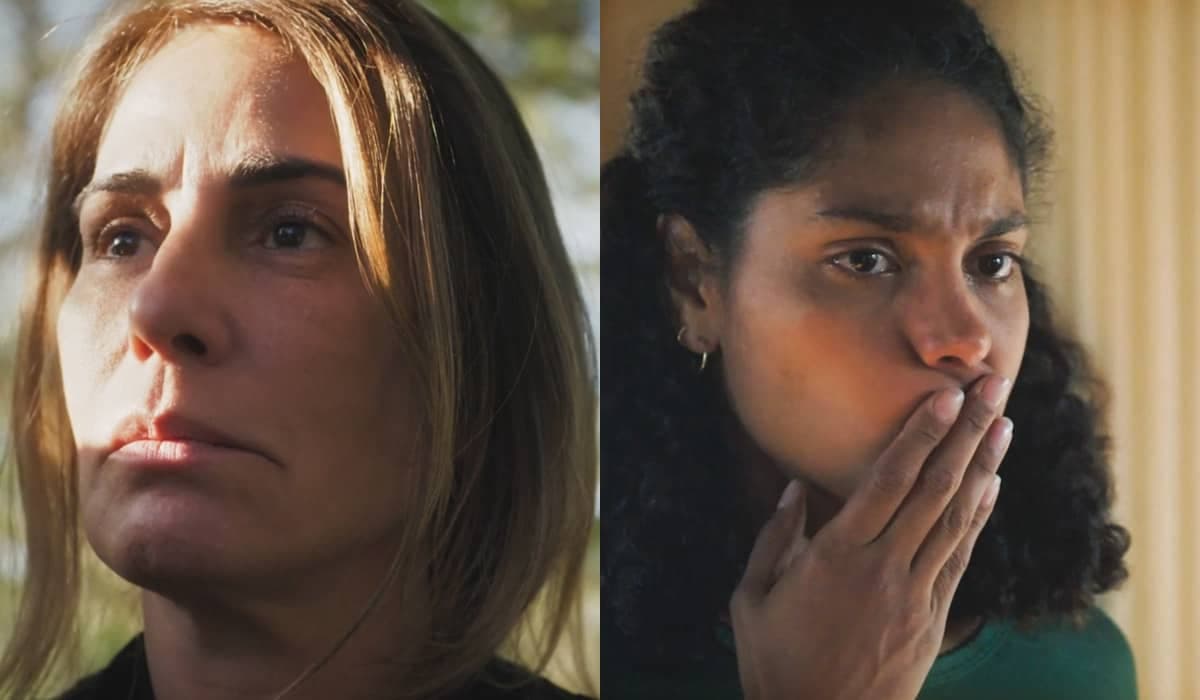 Irene entope bebida de Aline com remédios de Petra em Terra e Paixão