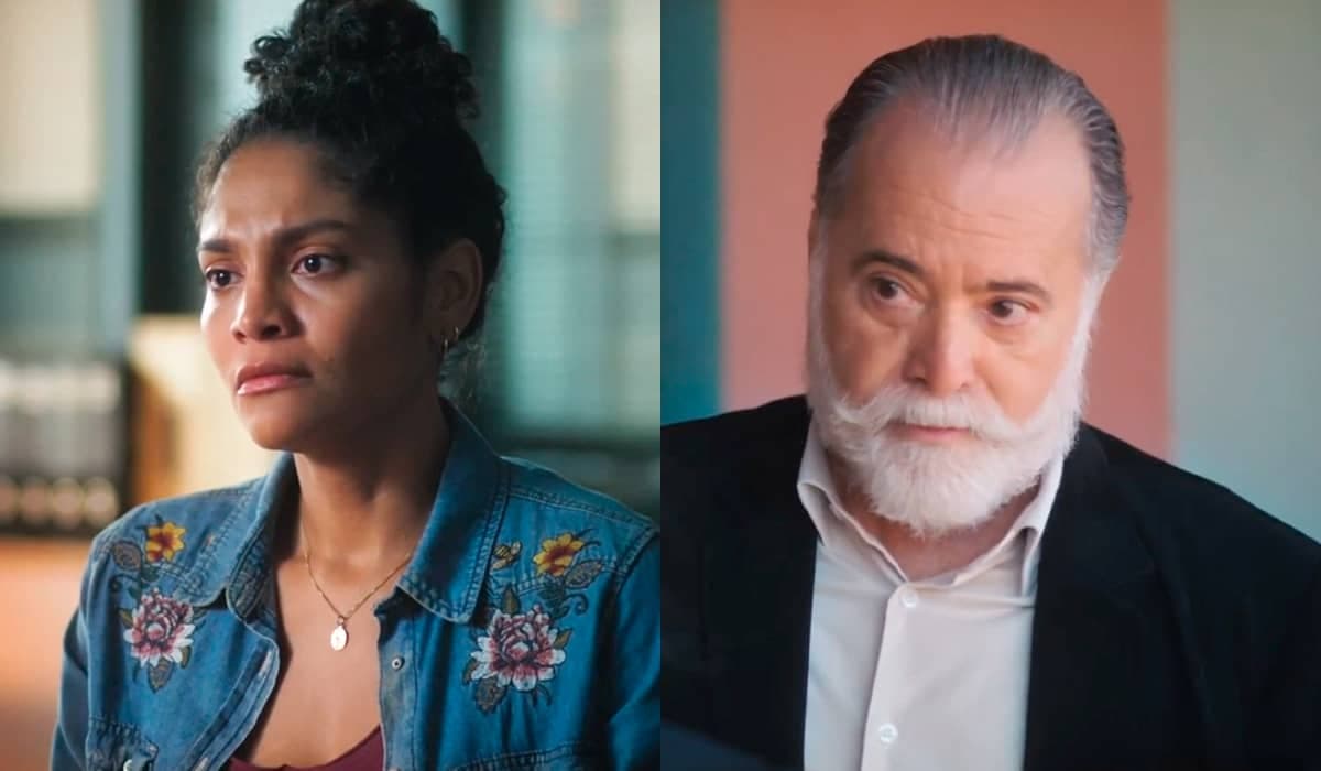Aline faz venda importante para Antônio, mas o chama de mentiroso em Terra e Paixão
