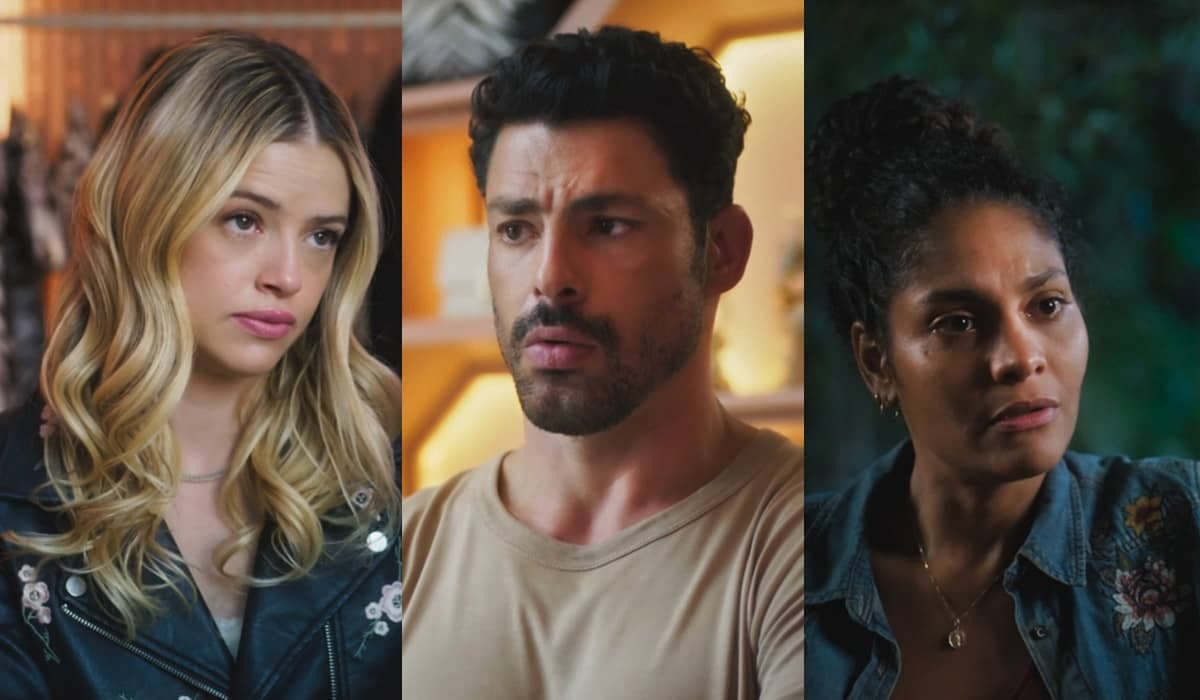 Mesmo com Graça, Caio se declara para Aline e irrita a noiva em Terra e Paixão