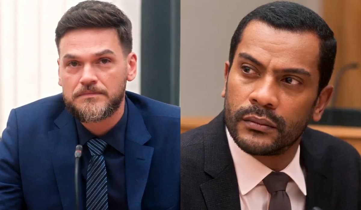 Theo tira Ben do sério e é agredido pelo advogado em Vai na Fé